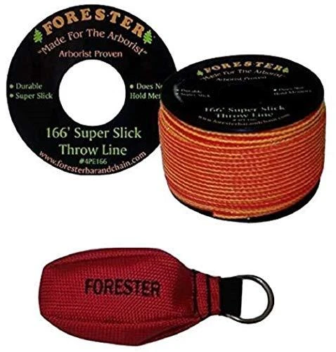 Arborist Throw Line Kit - Ultra Slick 100% 166' Rope With 15 Oz Throw Bag