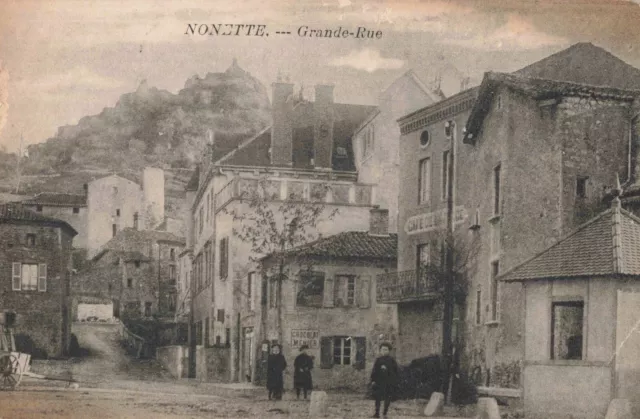 Cpa Puy De Dome 63 Nonette Grande-Rue