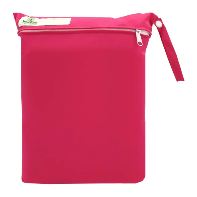 Bright Pink Watetproof Reusable Baby Cloth Diaper Nappy Wet & Dry Bag Swimmer