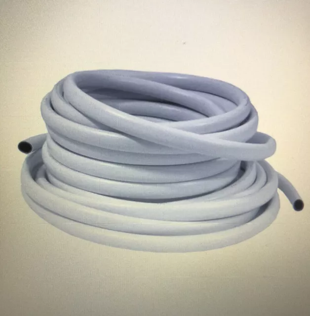 New 25mm White PVC Reinforced Hose Pipe 25M long( 2 available)