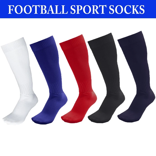 XCOZU 2 Pcs Kids Football Socks, Black Football