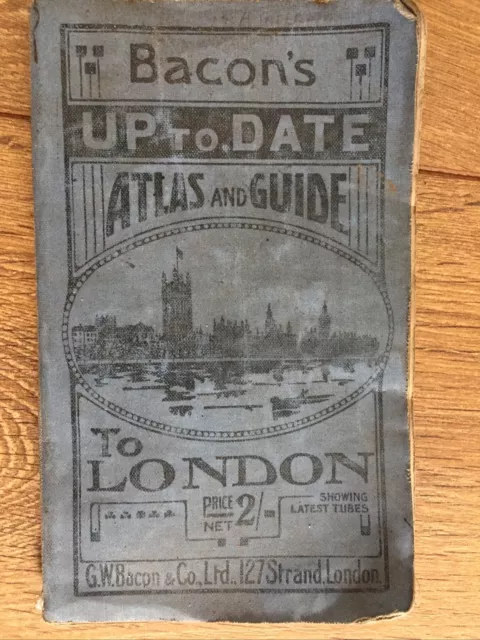 Bacon's Up to Date Atlas and Guide to London Book - Underground Railways