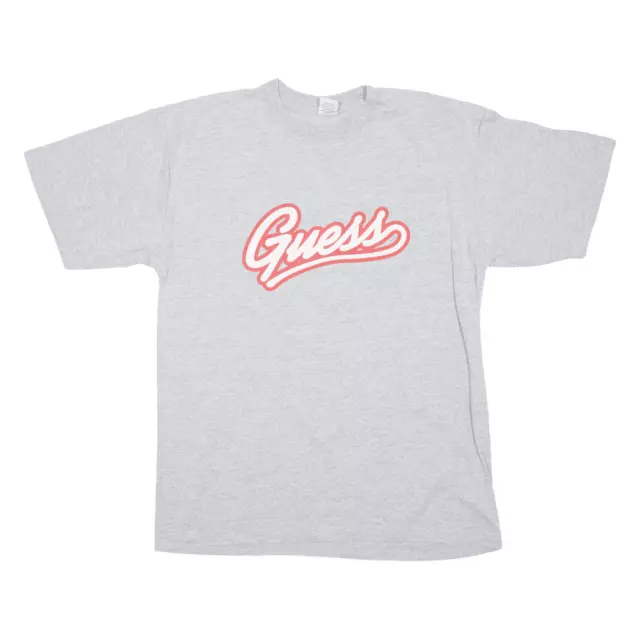 T-shirt vintage GUESS grigio anni '90 manica corta uomo M