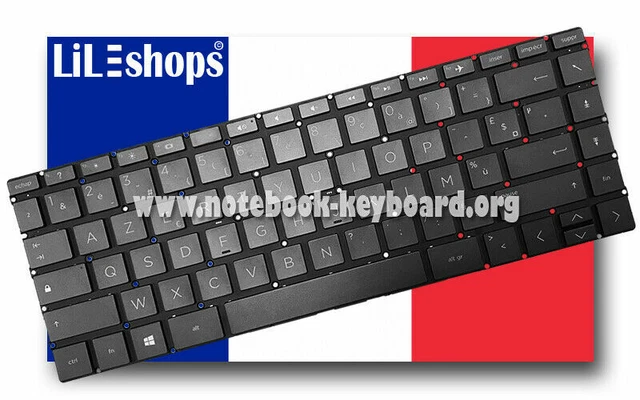 Clavier AZERTY Original Pour HP Pavilion X360 14-ba005nf/6nf/8nf - Neuf, France