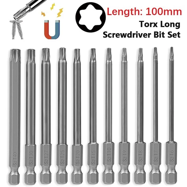 3pcs T8H T10H Hexagon Torx Screwdriver With Hole Screwdriver Removal Tool