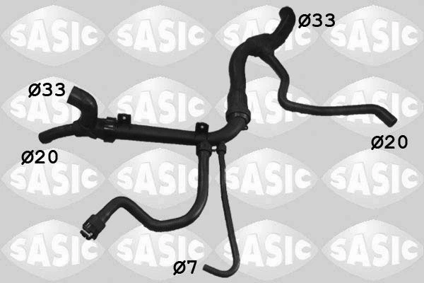 Tubo radiatore Sasic 3406229 per Opel Vectra b portellone + portellone inclinato 95-00