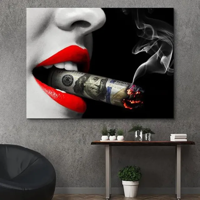 Sexy Girl Smoking Canvas Poster Canvas Painting Canvas Wall Art Home Decor Print