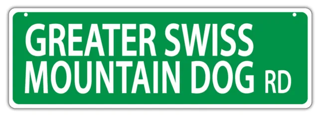 Plastic Street Signs: GREATER SWISS MOUNTAIN DOG ROAD | Dogs, Gifts