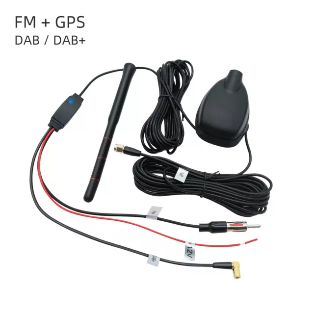 DAB/DAB+ SÉPARATEUR AUTORADIO AM/FM GPS amplificateur de signal de toit  voiture antenne requin EUR 71,99 - PicClick FR