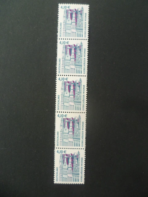 Bund Rollenmarken, SWK MiNr.  2323 ** postfrisch MNH, 5er-Streifen mit Nummer