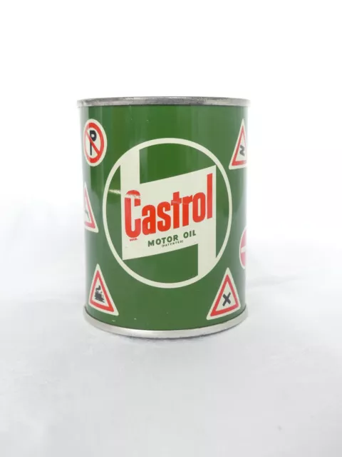 Castrol  Spardose Öldose Oel Benzin Öl Tankstelle Blech  Original Tank D