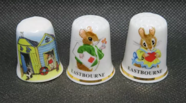 Bone China Thimble - Eastbourne Set - Mouse