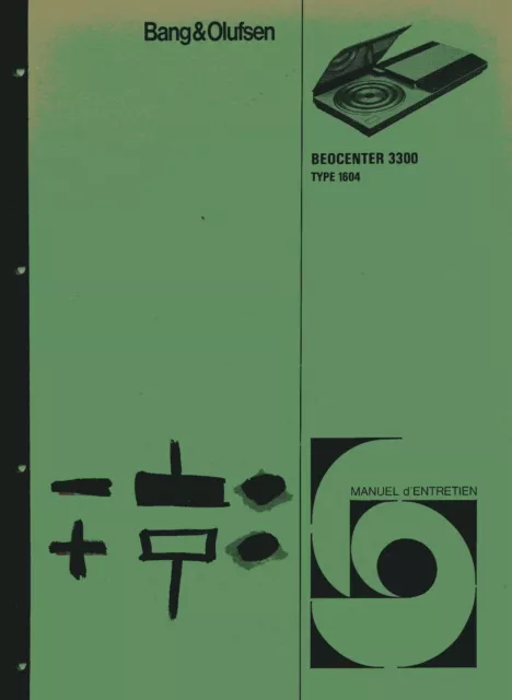 Service Schematics for Bang Olufsen Beocenter 3300 (1604)