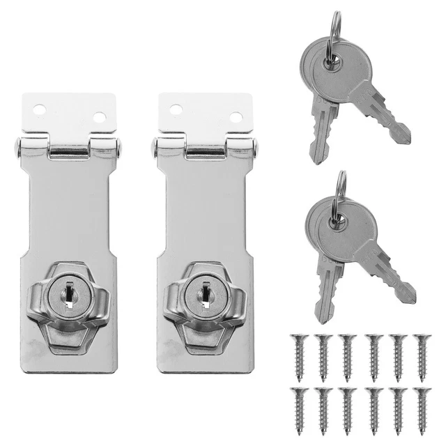 2 Pcs Keyed Door Knobs Stainless Steel Lock Door Locks Heavy