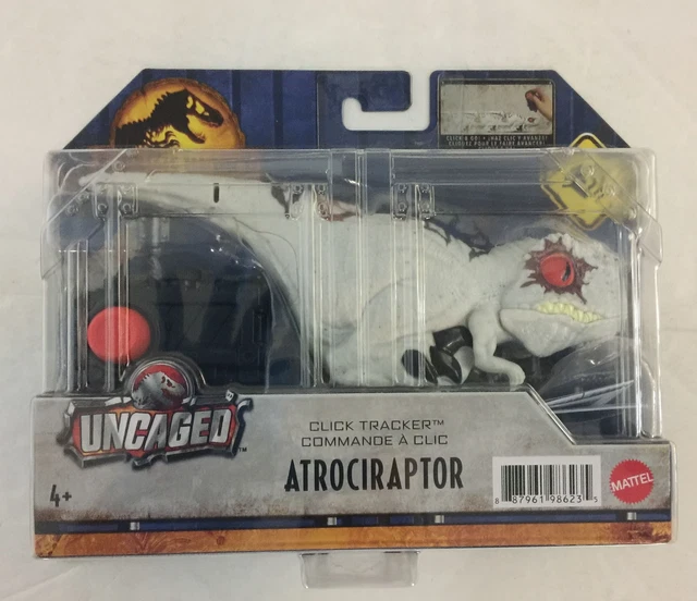 NEW MATTEL JURASSIC World: Uncaged Click Tracker Atrociraptor Dinosaur ...