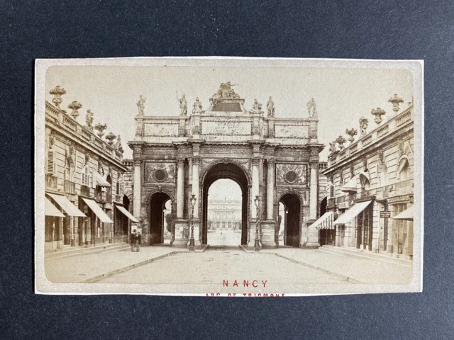 France, Nancy, Arc de Triomphe, vintage albumen print, ca.1870 vintage print fo