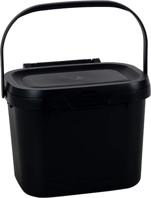 plastica Compost Caddy Addis Everyday Argento Metallizzato Cestino per rifiuti Alimentari da Cucina 