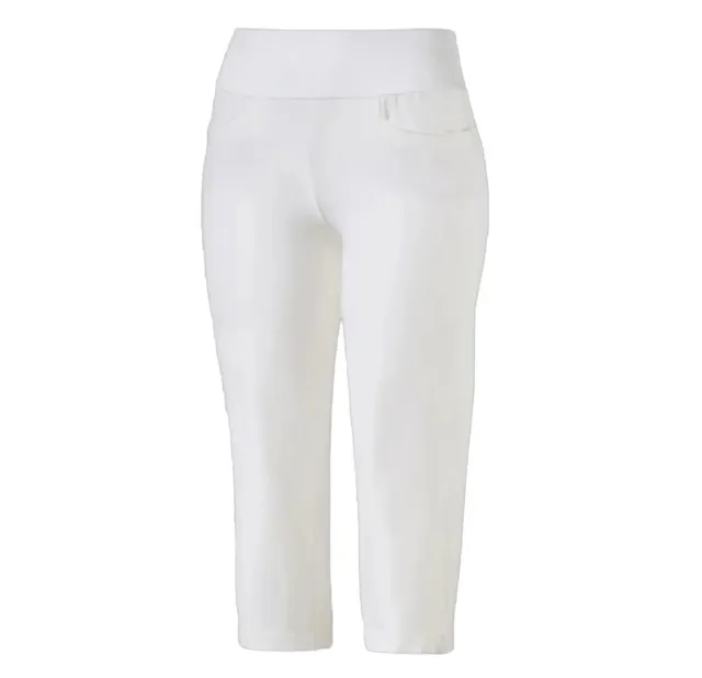 PUMA WOMEN'S WHITE Powershaping Capri Pants Size M $25.00 - PicClick