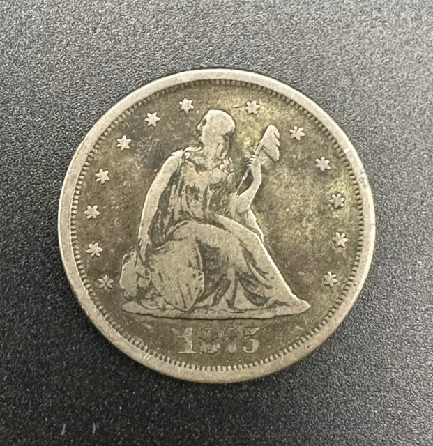 1875 S 20 Cent Piece Twenty Cents US Coin