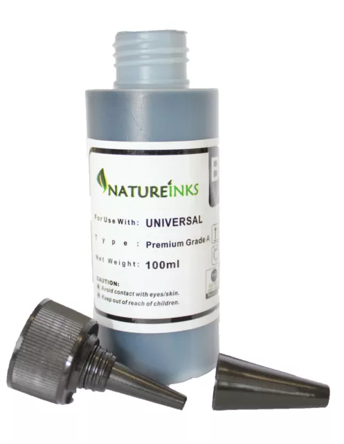 200ml Universal Premium schwarze Flaschen Kit zum Nachfüllen leerer Drucker Tintenpatrone 2