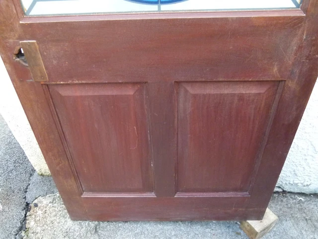 hardwood front Door Glass Panel Edwardian Victorian Door 3