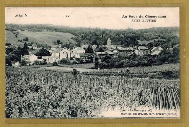 Cpa Avize - in the country of Champagne - la Montagne tp0106