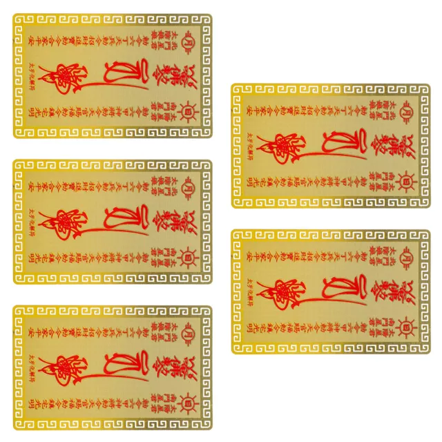 Tarjetas Amuleto Año Chino del Conejo Feng Shui Suerte Tarjetas Auspiciosas 5 un.