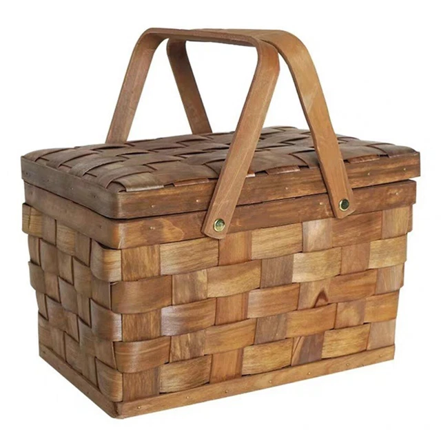 Weidenkorb Einkaufskorb Aus Holz Obst-Geschenkkorb Präsentationskorb