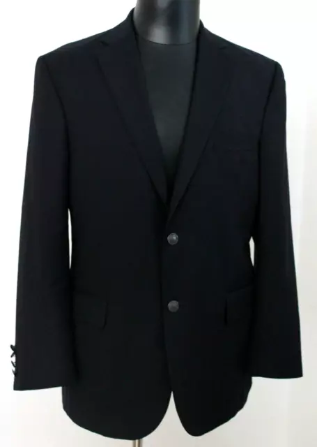 Jos A Bank Traveler's Collection Men's Sports Coat Sz 42R Tailored Fit Navy Blue