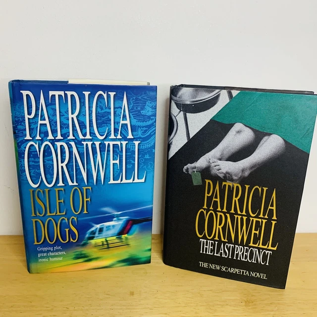 Patricia Cornwell Hardback Book Bundle x 2 Isle Of Dogs & The Last Precinct
