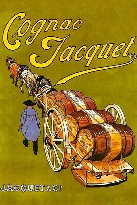 Poster Manifesto Locandina Pubblicitaria Stampa Vintage Aperitivo Cognac Drink