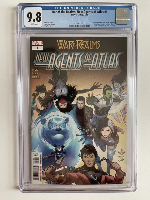 War of the Realms: New Agents of Atlas #1 CGC 9.8 1st App Luna Snow & Aero