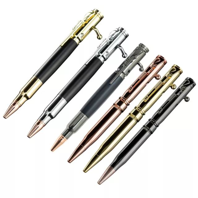 Bolt Action Ballpoint Pocket Pen Retractable Business Write Smoothly for Men
