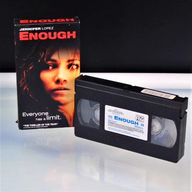 ENOUGH VHS JENNIFER Lopez Billy Campbell Juliette Lewis Noah Wyle 2002