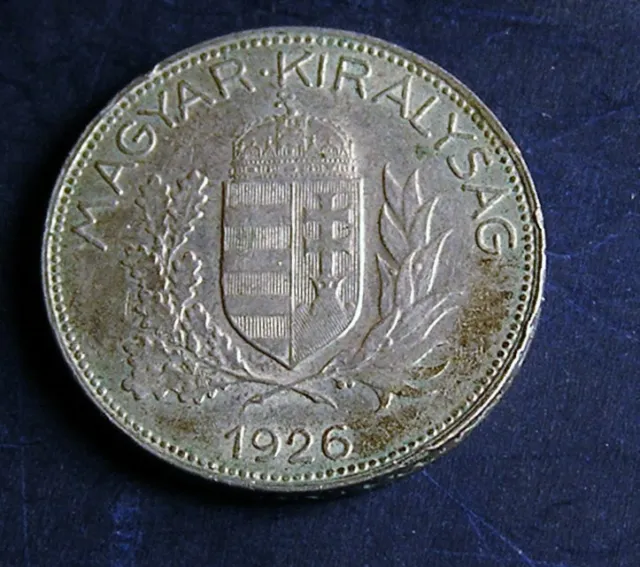 🇭🇺 Hungary 1  Silver Pengo 1926 Bu