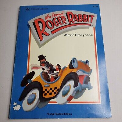 COLLECTABLE 1988 WALT Disney WHO FRAMED ROGER RABBIT Movie Storybook ...