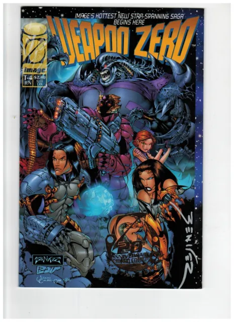 Weapon Zero Vol #1 T-4 June 1995 Special Edition Comic Book Autographed Signed