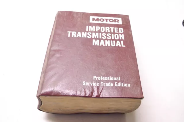 Motor 0-87851-736-7, 19605 Imported Transmission Manual Professional Service