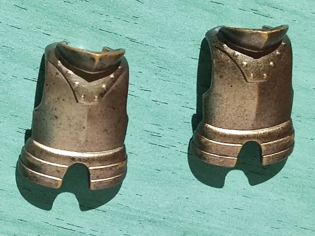PLAYMOBIL Elmi Bronzo Per Cavalieri Medievali E Vichinghi - 5 Pezzi Sfusi - Usati