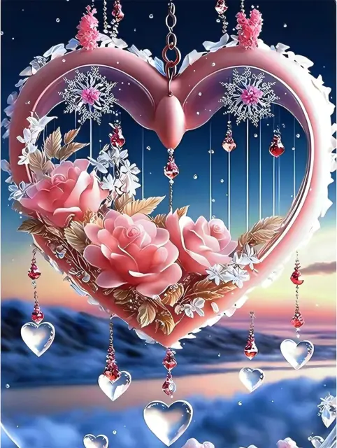 Valentine's Day Diamond Painting Kits for Adults - 5D DIY Heart
