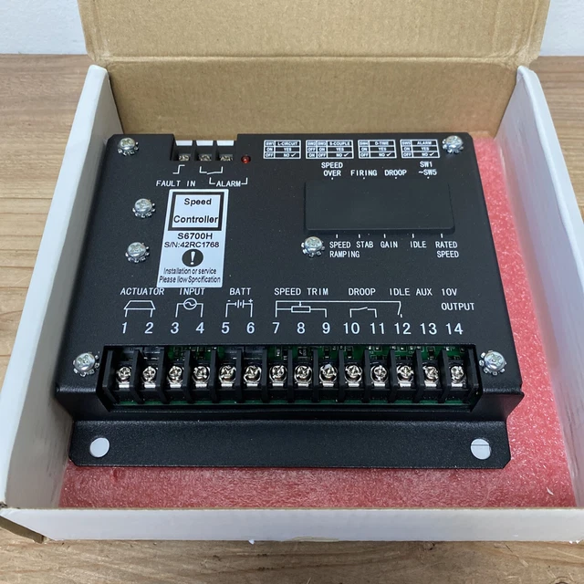 ELECTRONIC GENERATOR SPEED Controller Panel S6700H for Cummins Q7K ZX