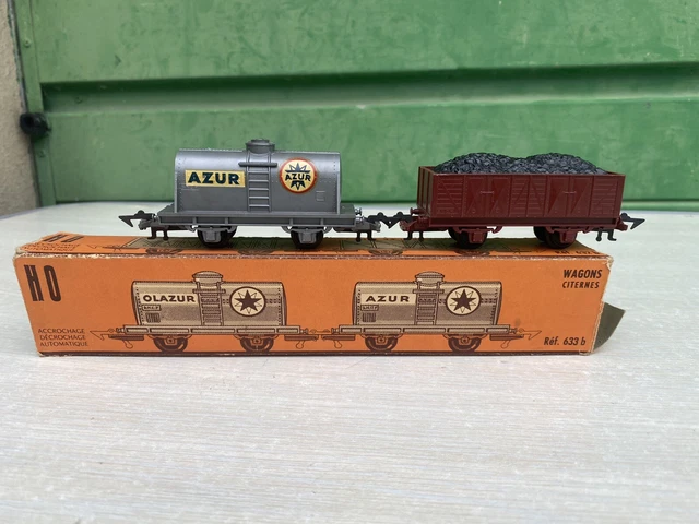 Lot De 12 Wagons Marchandises HO Jouef / Lima, SNCF, Citernes, Tombereaux, Multicolores, Occasion