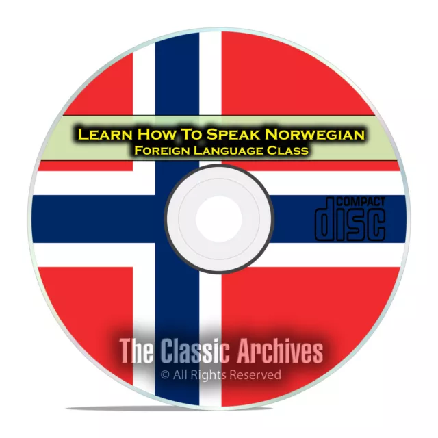 Learn How To Speak Norwegian, Fast Foreign Language Training Course, CD E10