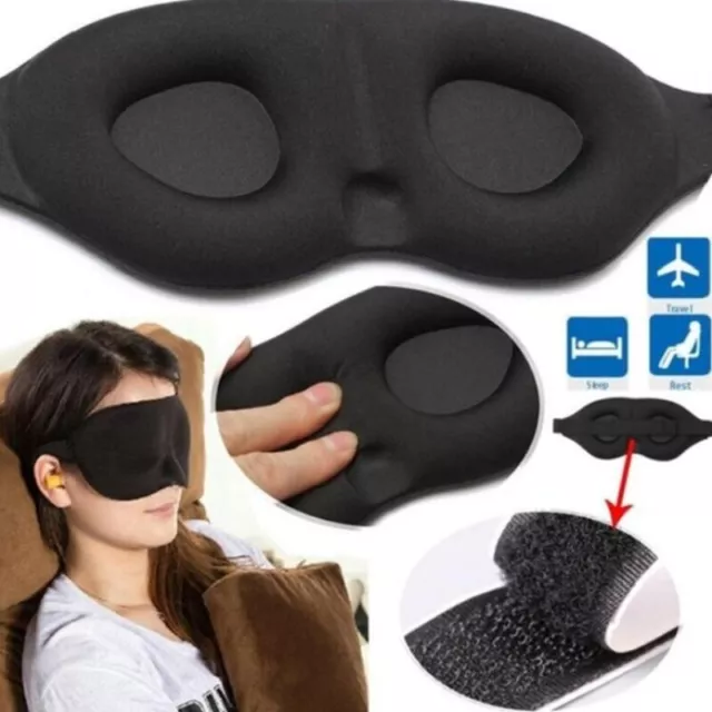 3D Schlafen Augen Maske Abdeckung Patch Paded Weiche Schlaf Maske Augenbinde Neu