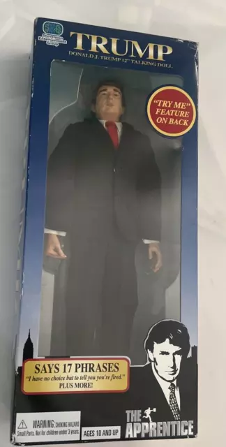 2004 President J. Trump 12" Talking Doll  The Apprentice "YOU'RE FIRED" NIB