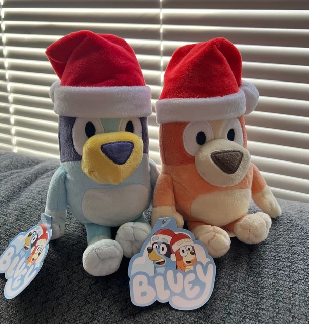 BLUEY & BINGO Christmas Hat Costume PLUSH Pet Dog Toy Doll MUFFIN