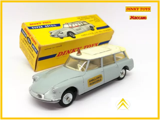 ⭐️DINKY TOYS France n°556 - CITROEN Break ID 19 AMBULANCE 1962 en BOITE 1:43⭐