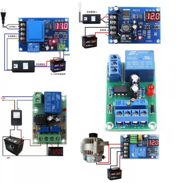 12V/24V 6-60V Battery Charging Control Board Charger Power Supply Switch Module