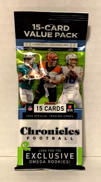 2020 Panini Nfl Chronicles Football** 15 Card Value Pack/Fat Pack**New-Sealed**