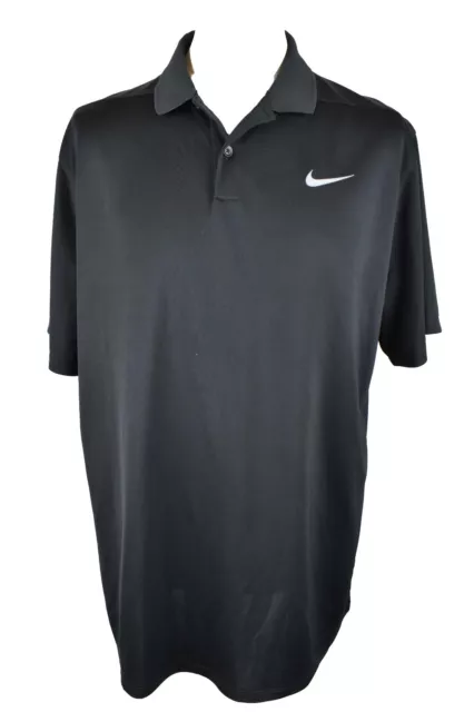 NIKE Golf Black Polo T-Shirt size XL Mens Dri-Fit Outdoors Outerwear